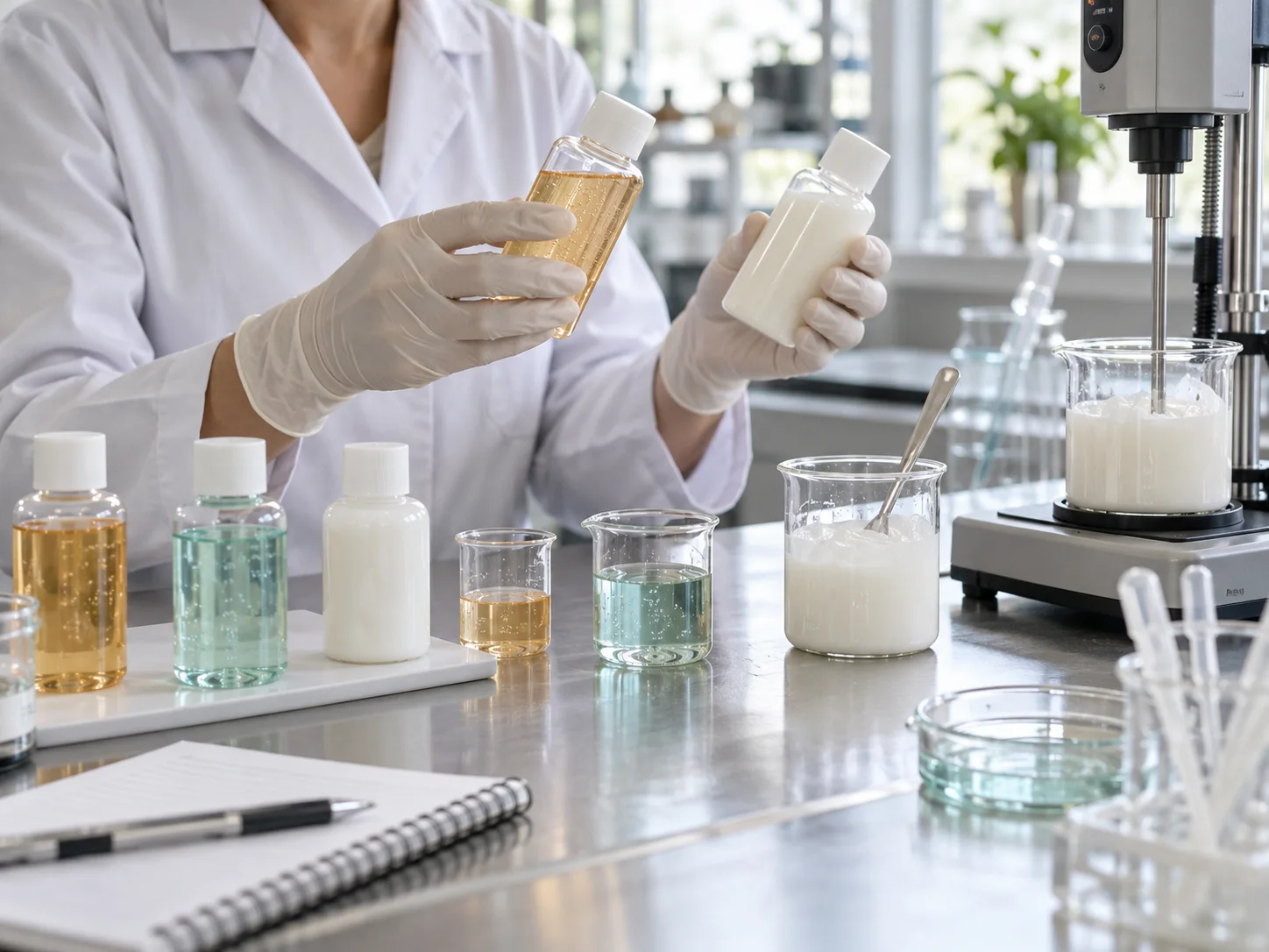 AI-generated formulation laboratory illustration